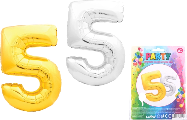 Inflatable Balloon in the Shape of Number 5