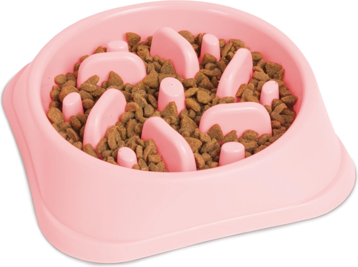 Coral Slow-Feeder Dog Bowl