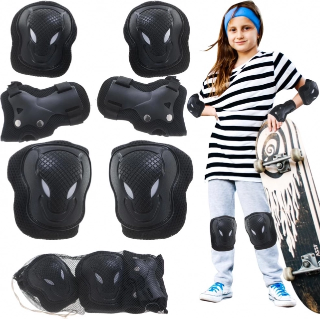Protezioni per ginocchia, gomiti e polsi per skateboard e monopattini