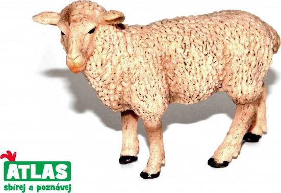 Hand-painted sheep figurine 9 cm