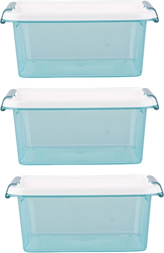 Arcticline set van 3 vierkante voedselbakjes 0,85 l