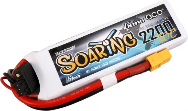 Gens Ace G-Tech Soaring 2200 mAh 11.1 V 30C LiPo Battery 3S