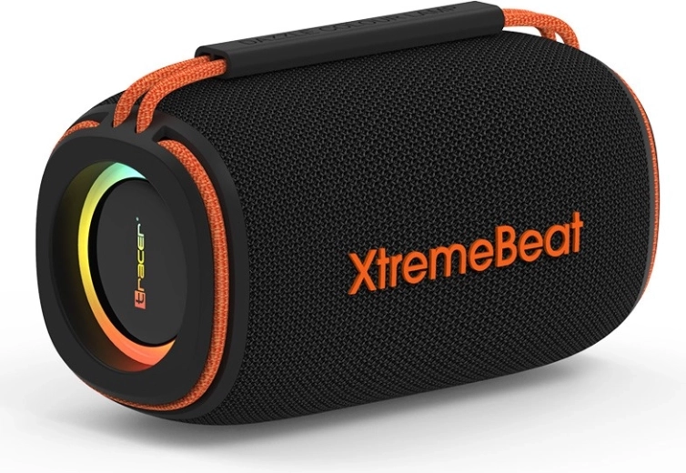 Bežični zvučnik Tracer XtremeBeat Mid TWS s RGB pozadinskim osvjetljenjem – crni