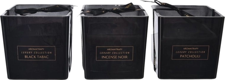 Scented candle in glass Black – dark finish