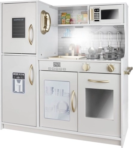 Wooden XL Kids’ Kitchen with Light and Sounds – White