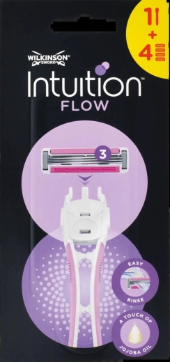 Rasoio da donna Wilkinson Intuition Flow Hybrid, 4 testine