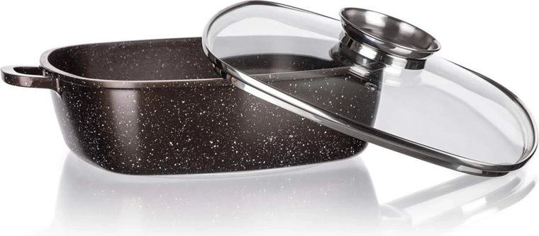 Glass lid with aroma knob