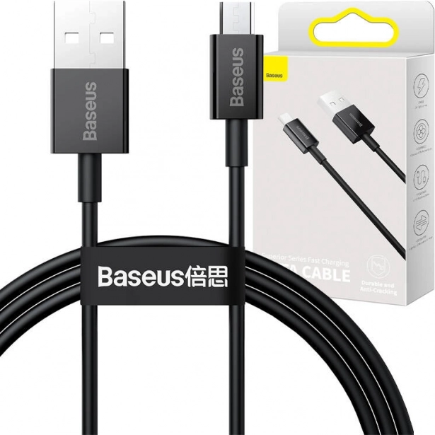 Baseus Superior câble USB vers micro USB 1 m, 2 A, noir