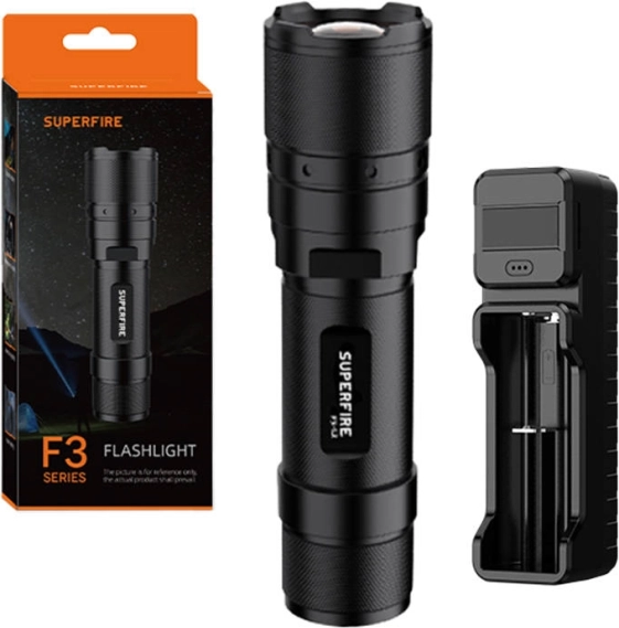 Flashlight Superfire with Brightness 570lm