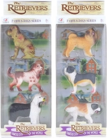 Plastic Dogs 7 cm - 3 pcs – Set 2