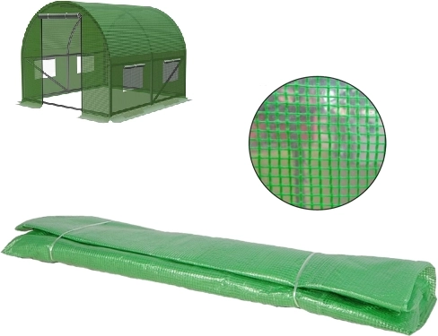 Reinforced cover for garden polytunnel 2 × 2 × 2 m, PE 140 g/m² with UV filter