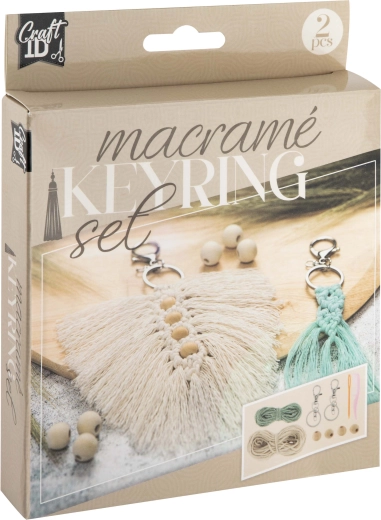 Set creativo macramè – 2 portachiavi