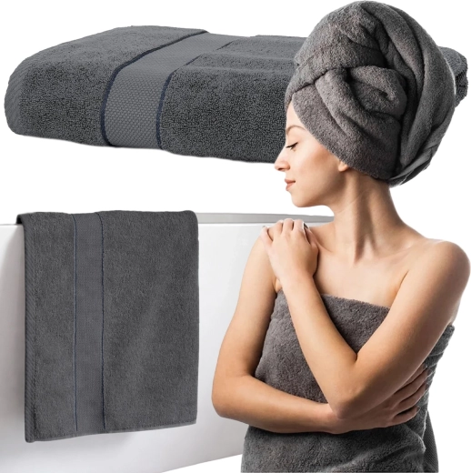 RENEW FORCE kupaonski ručnik dry spa grey 70 × 140 cm