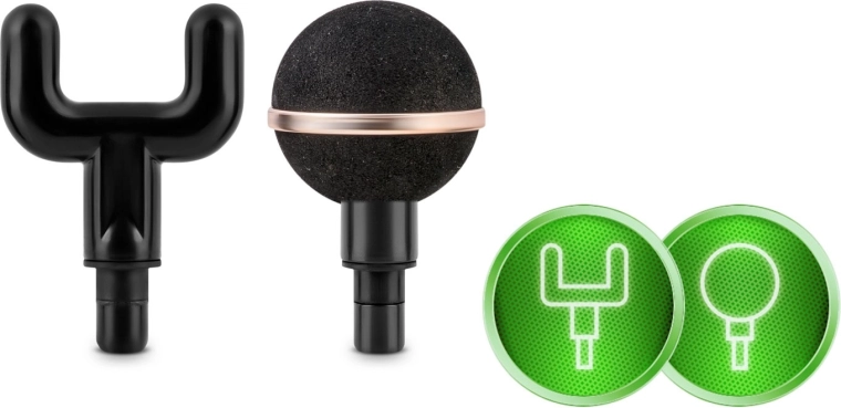 8 interchangeable heads for the whole body