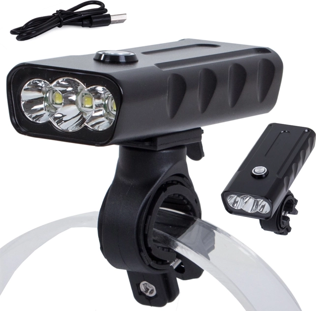 Luce per bicicletta con funzione powerbank e LED CREE XM-L T6