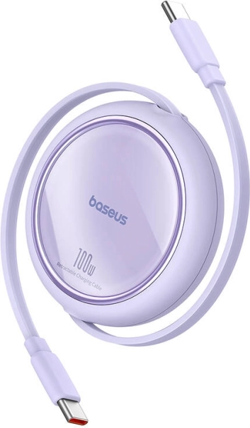 Retractable USB-C Cable Baseus Free2Draw, 100W, 1m