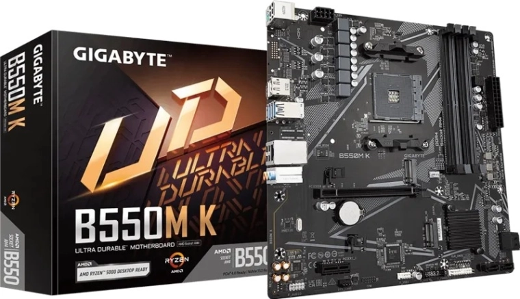 Gigabyte motherboard B550M K for AM4 mATX