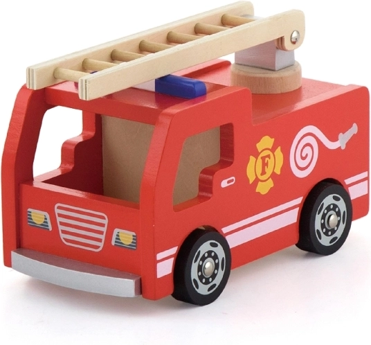 Dřevěné hasičské auto pro akční výjezdy