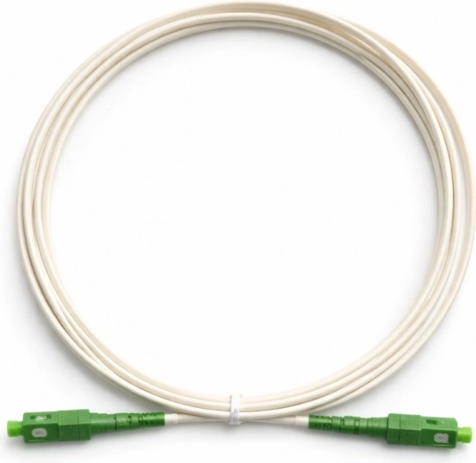 Cordon de brassage optique SC–SC APC 3 m blanc