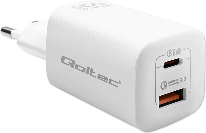 65W GaN ULTRA USB-C PD and USB QC 3.0 Wall Charger