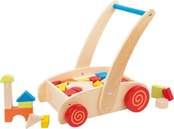 SMALL FOOT fa járássegítő kockákkal