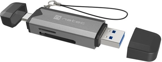 Lettore di schede NATEC Scarab 3 USB‑A/USB‑C con supporto OTG