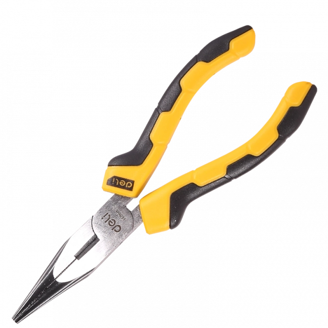 Klešta s dugim nosom Deli Tools 6"