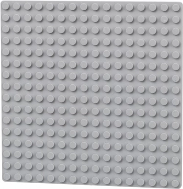 Double-sided baseplate 16x16 light gray