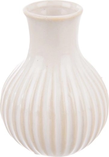 White porcelain vase 6 × 6 × 8 cm