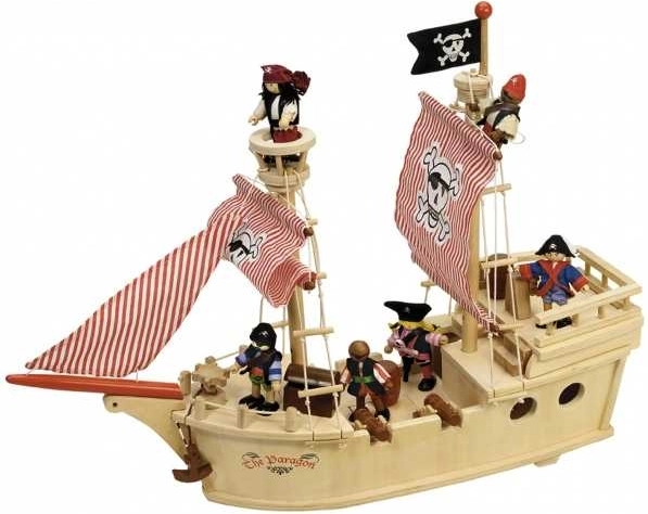 Nave pirata in legno Tidlo