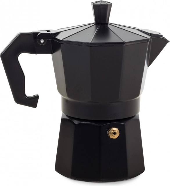 Black Aluminum Moka Pot 150ml
