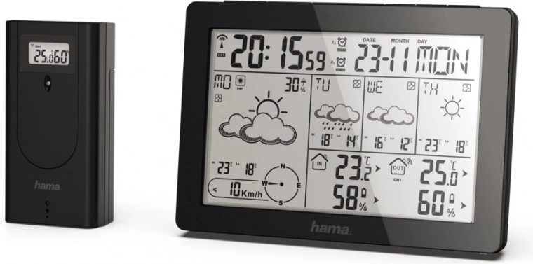 Metotime Black Weather Station