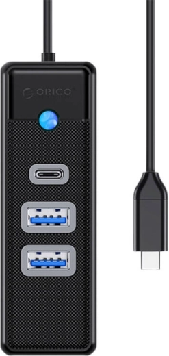 Hub Orico USB‑C 2× USB 3.0 e USB‑C, 5 Gb/s, 0,15 m, nero