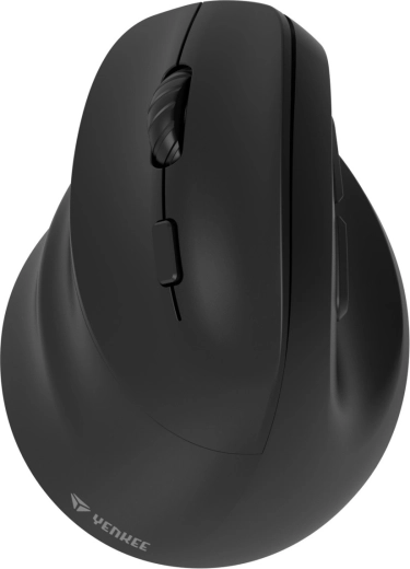 Mouse verticale ergonomico wireless per mancini con batteria e doppia connessione WL + BT