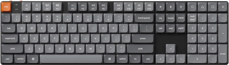 Keychron K5 Max Low-Profile Wireless Mechanical Keyboard with Brown Switches
