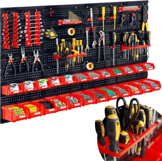 Wall-mounted workshop tool board 128 × 76 cm HUMBERG