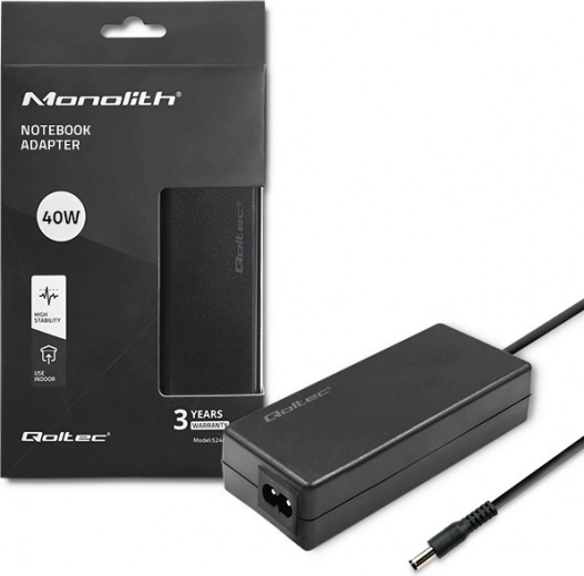 alimentatore di rete per notebook 40 W 12 V 3,33 A con connettore 5,5 × 2,1 mm + cavo di alimentazione
