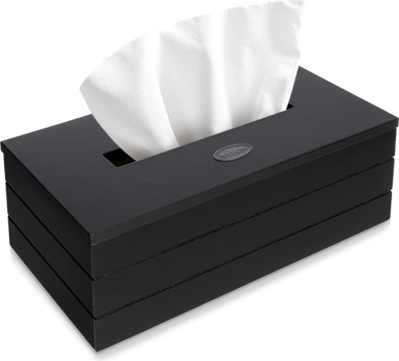 Schwarze Box für Papiertaschentücher Orion