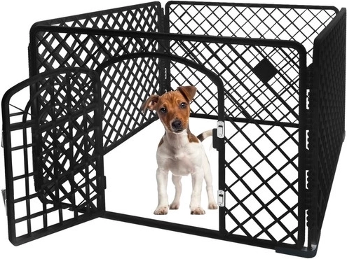 Plastic pet playpen 90 × 90 × 60 cm