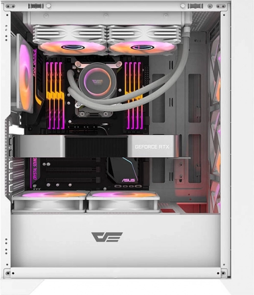 RGB megjelenés edzett üveg mögött