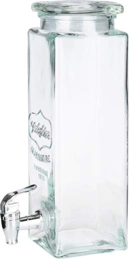 Durable thick glass and sealing lid