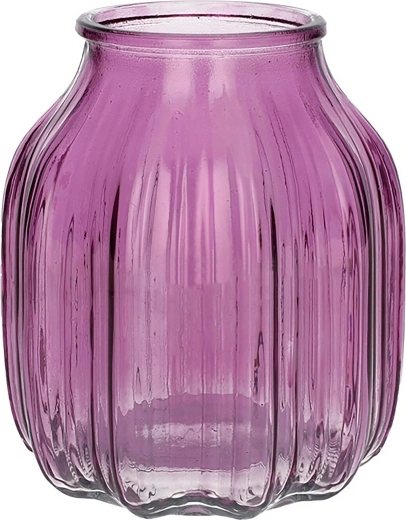 Vase Suko violett transparent 16 cm