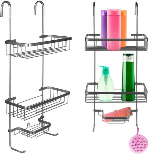Hanging Shower Shelf Silver