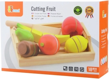 Wooden Slicing Fruit with Tray