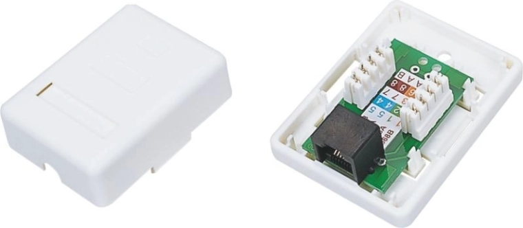 Presa a parete UTP cat. 5e 1× RJ45