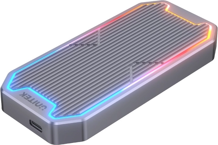Obal na disk M.2 SSD s RGB, USB 3.2 Gen2