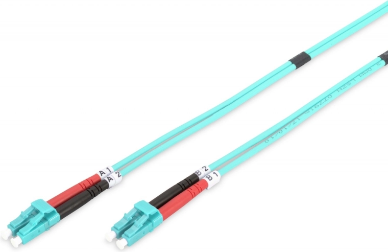 Optyczny kabel patch LC–LC OM3 duplex 5 m LSOH
