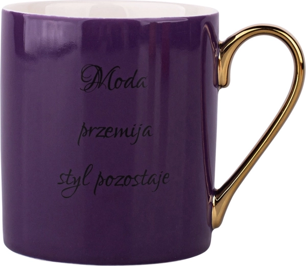 Lilla krus med citat og guldhank 300 ml