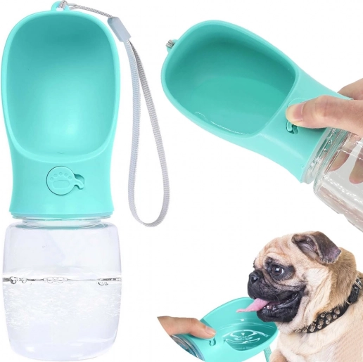 Borraccia da viaggio per cani con ciotola 380 ml