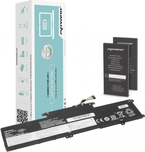 Batteria Movano per Lenovo ThinkPad Yoga L380 e L390 L17L3P53 3990 mAh 44 Wh